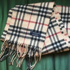 Classic Burberry Cashmere Scarf